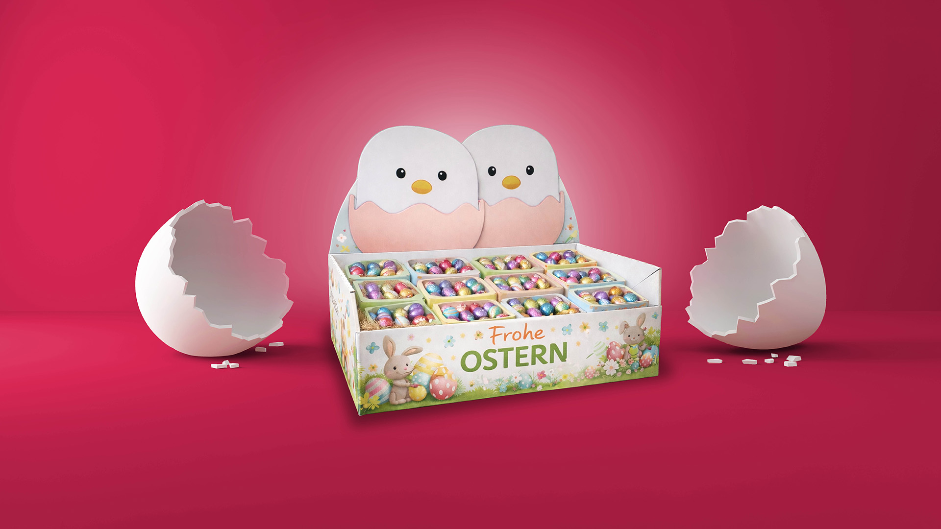 Osterverpackung mit Küken