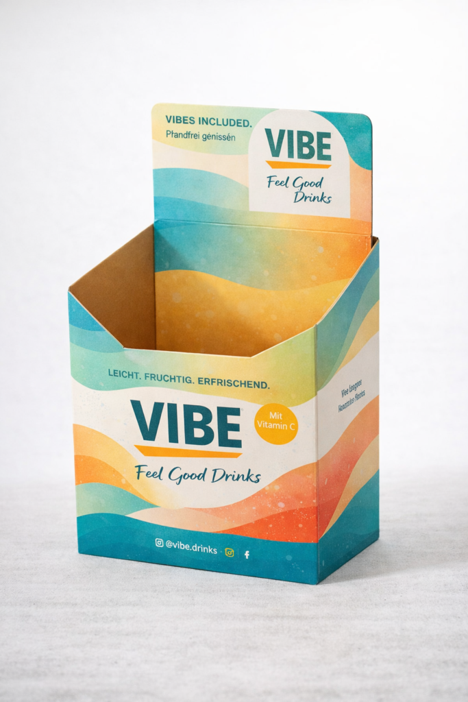 Sommerliches Schüttendisplay