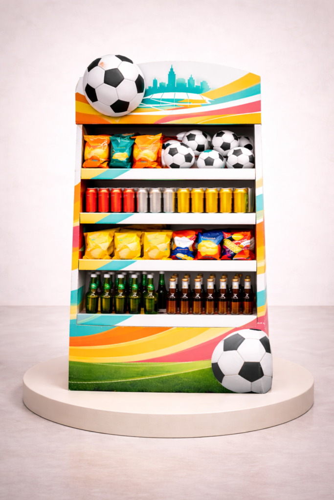 Regaldisplay Fußball WM